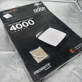 Helx35-4k-wh Probrite Outdoor Led White Water Resistant Canopy Ceiling Light 4000k 250w Equiv