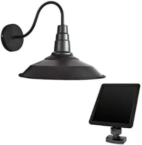 Products Inc. 313115363343 Solar Powered Light Wall Mounted Gooseneck Barn Patio Deck And Pathway