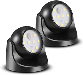 Pg-bd000j4ct-bk Progreen 2 6000k Battery Motion Sensor Light Outdoor Waterproof Wireless Led