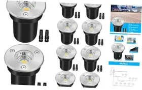 Puml013 Puvorxi Low Voltage Landscape Lights 12-24v Led Well 3000k Warm White Outdoor