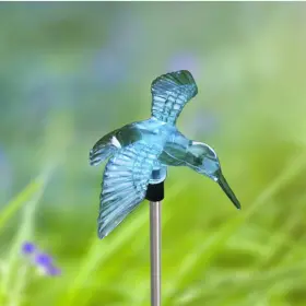 Pw007c50726s Qidea Outdoor Solar Garden Stake Light - Color Hummingbird 1 Pack Multicolor