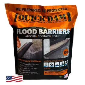 Quick Dam 445047841804 Water Activated 10 Ft. Flood Barrier 1-pack