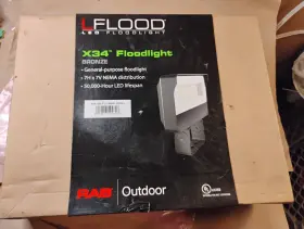 X34-100lt Rab 019813509747 Outdoor Led Floodlight X34-100lt/u-5000k Bronze 120/277v - Fast Ship