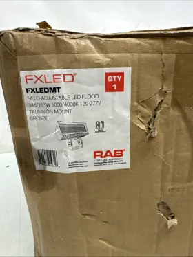 Rab 192552019316 Fxled Led Flood Light - Trunnion Mount Cct Selectable 120-277v Bronze