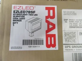 Ffled26y Rab Ezled Spotlight Bronze 78w Led Slipfitter Mount Cool Light Outdoor