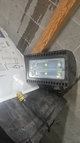 Rab Fxled105t 110w Led Flood Light 5000k Hardwired Outdoor Black Weatherproof
