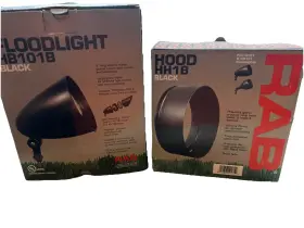 Hb101b Rab - Par38 Landscape Light 150 Watt Flood Fixture Black With Hh1b