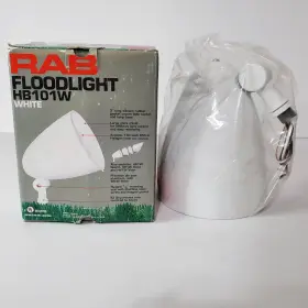 Hb101w Rab Floodlight Outdoor Light Lamp White New In Box