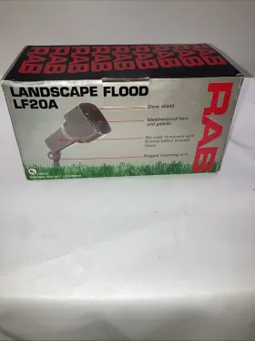 Lf20b Rab Landscape Flood 120 Volt Black Die-cast Aluminum