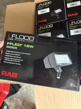 Ffled18n Rab Lighting 019813176086 18 Watt Led Floodlight In Bronze 4000k # Brand New Ffled18n Rab Lighting 019813176086 18 Watt Led Floodlight In Bronze 4000k # Brand New