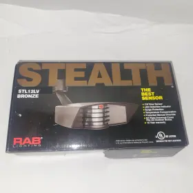 Stl12lv Rab Lighting 019813760698 Stealth Sensor 110 Degrees View Led Detection Nos Bronze