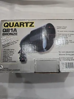 Qb1a Rab Lighting Quartz Bullet Exterior Floodlight Bronze Aluminum 75w New