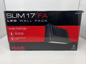 Slim17fafc60 Rab Slim17 Fa Led Wall Pack Light 3000/4000/5000k Color Adjustable Photocell