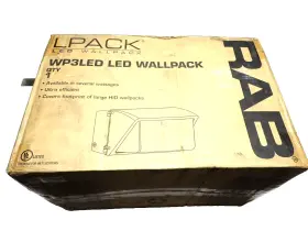 Wp3led82 Rab 82w Led Wallpack Outdoor 5000k Cool With Glass Lens Free Shipping New