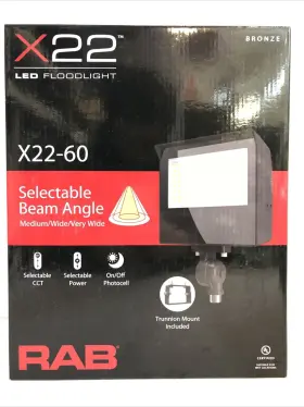 Rab X22-60 Bronze 4-way Selectable Angle Led Floodlight -