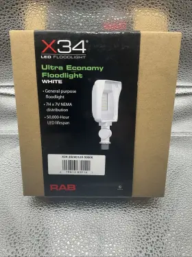 Rab X34-35lw/120-5000k Flood Light - White Brand New In Box
