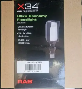 X34-55l Rab X34-55l/120 5000k General Purpose Led Floodlight - New In Box