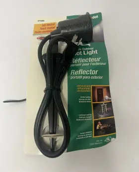 B702br Red Dot Metal Outdoor Spotlight Black Suitable For Wet Areas New