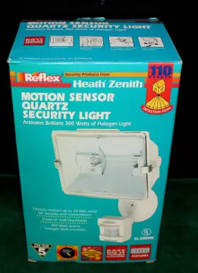 Sl-5309 Reflex Heath Zenith Motion Sensor 300 Watt Quartz Halogen Security Light