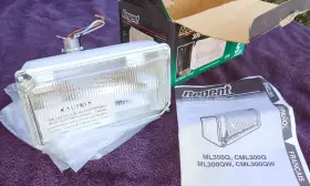 Ml300qw Regent 044427001165 300w Quartz Decorative Halogen Flood Light Fixture White -new