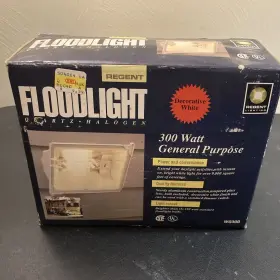 Wq300 Regent 044427001448 300 Watt Quartz Halogen Floodlight Model White Nos Wq300 Regent 044427001448 300 Watt Quartz Halogen Floodlight Model White Nos