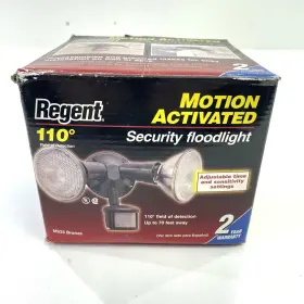 Ms35 Regent 044427001455 New Vintage - Motion Activated Security Flood Light Raintight
