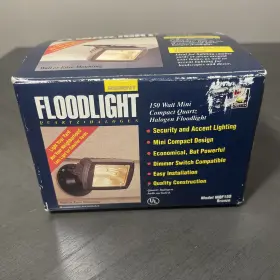 Mqf150 Regent 044427001912 150 Watt Quartz Halogen Floodlight Bronze