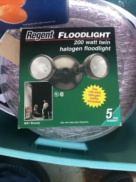 Regent 044427003275 Vintage Mx1 Floodlight 200 Watt Halogen Bronze - Og Box New