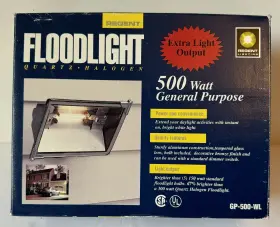 Gp-500-wl Regent Lighting 500 Watt Halogen Floodlight Nos General Purpose