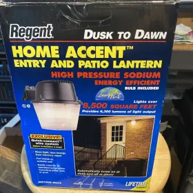 Md70hb Regent Home Accent Entry Patio Lantern Black Dusk To Dawn Nos Hps Bulb 70w