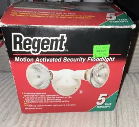 Ms600w Regent Motion Sensor Outdoor Hardwired 2-light Wall Floodlight White Ms600w Regent Motion Sensor Outdoor Hardwired 2-light Wall Floodlight White