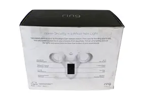2450ag650l-b03fx Ring Floodlight Cam Motion Activated Security Camera Wi-fi 1080p White Open Box