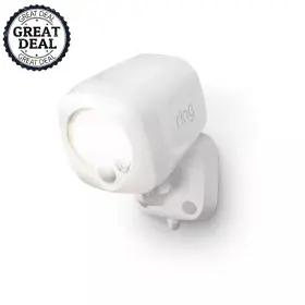 Ring 313103661697 Smart Lighting White Motion Activated Outdoor Integrated Led Spotlight Battery