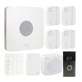 Alarm-8-3k Ring 614198427169 Alarm Pro 8-piece Kit Smart Home Security System With Video Doorbell