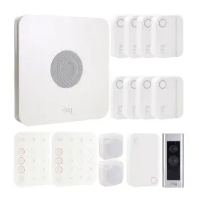 Alarm-14-3k Ring 614198431203 Alarm 14 Peice Home Security Kit Wired Doorbell Plus Smart Video
