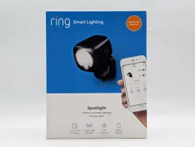 Ring 842861105254 Motion Activated Outdoor Led Battery Spotlight Black
