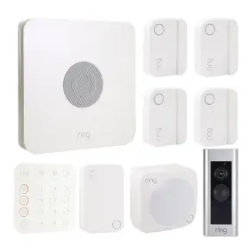 Alrm-8-gen2-1k Ring Alarm 8 Pc. Security Kit 2nd Gen Wired Doorbell Plus Smart Video