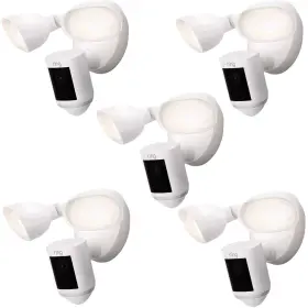B08f6gpqq7-5x-k Ring Floodlight Cam Wired Plus Motion-activated 1080p Hd White - 5 Pack