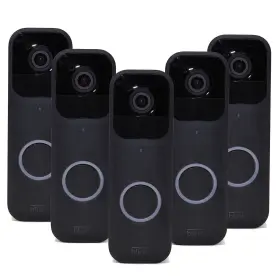 B08sg2ms3v-5x-k Ring 5x Blink Smart Wifi Video Doorbell Wired/battery Operated Black