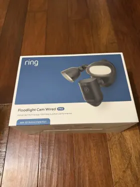 G4n3ch054452013a Ring Floodlight Cam Wired Pro Black Outdoor 3d Motion Detection
