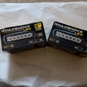 57190 Rockshock Lot Of 2 New Roadshock Led 6 Inch Flood Light Off Road Offroad Spot Bar 1050 Lumens