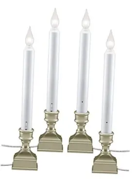Vt-1270 Rollier Hardware Inc. Led Electric Window Candles With Bright Hot Spot Sensor Dusk To Dawn Pewter