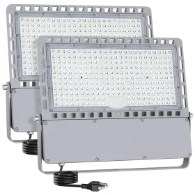Qcd-002 Rommor Led Stadium Flood Light Outdoor 36500lm 245w2pack Silver Gray