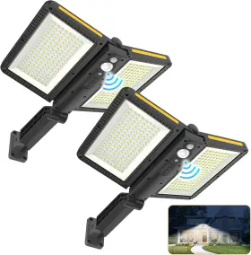 J9-sqtv-85we  Ropelux 2 Pack Solar Outdoor Lights Motion Sensor Double Big Pane