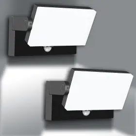 Ros-1856-40-2 Rosykite 40w Led Wall Pack Lights Outdoor Motion Sensor 360 Rotation 5000k