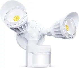 Sat230616 Saatly Led Security Lights Motion Sensor With 3 Adjustable Heads Flood Light Garden