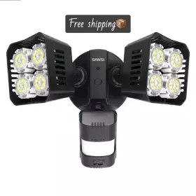 01-04-001-010306 Sansi New Led Security Motion Sensor Outdoor Lights 30w 250w Incandescent Black