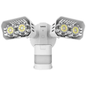 01-04-001-011850 Sansi 18-watt White Motion Activated Outdoor Integrated Led Flood Light