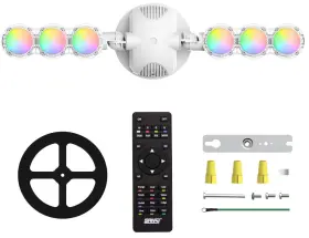 01-04-001-013001 Sansi 30w Led Security Light 3000lm Rgbw Dimming 5000k Flood Ip66 16 Color