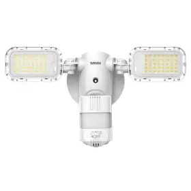 01-04-001-019001 Sansi 1 000-watt Equivalent 10 000-lumens 180 White Dusk To Dawn Motion Sensing